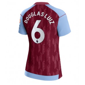 Aston Villa Douglas Luiz #6 Hjemmebanetrøje Dame 2023-24 Kort ærmer